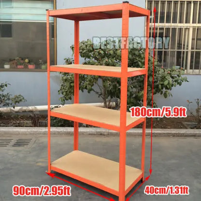 Shelving Unit for Garages & Sheds 150cm/180cm  Height Racking Storage Shelves Metal Shelving 5 Tier Boltless Garage Storage Unit