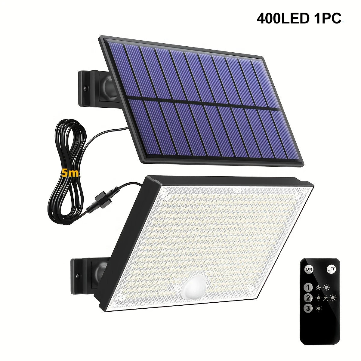 Solar Lights Outdoor 366/400/318 LED Motion Sensor Security Lights IP65 Waterproof Solar Powered Flood Lights for Garden Yard