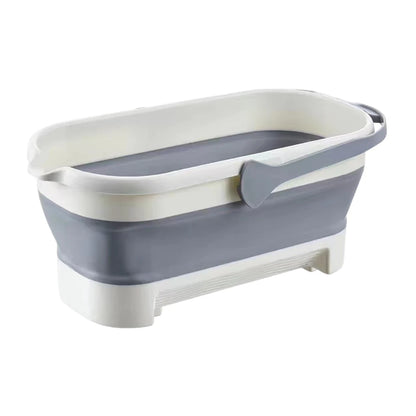 Collapsible Bucket Portable Folding Bucket Car Wash Basin Silicone Washing Bucket Camping Home Foldable Cleaning Mop Bucket