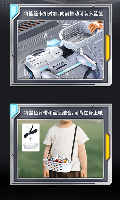 2026 New Ai Intelligent Smart Robot Dog Remote Control Toy Programmable With Loading Basket For Boys Birthday Festival Gift