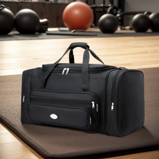 Travel Duffle Bag for Men Women with Shoe Compartment Weekender Bag Adjustable Strap Gym Bag Tote Bag for Sports Bussiness Trip
