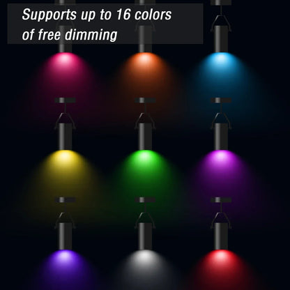 1-10PCS Smart RGBW LED Bulb Spotlight E27 E14 B22 GU10 6W 10W with Infrared Remote Control Suitable for Colorful Home Lighting