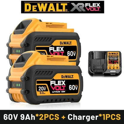 DeWALT 100% Original Battery 20V/60V 6Ah 9Ah MAX FlexVolt for DCB606 DCB205 DCB206 DCB209 DCB182 Power Tool with Charger