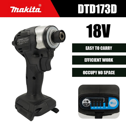 Makita DTD173 1800RPM Cordless Impact Driver 180N.m Brushless Motor Electric Drill Wood/Bolt/T-Mode For Makita Battery