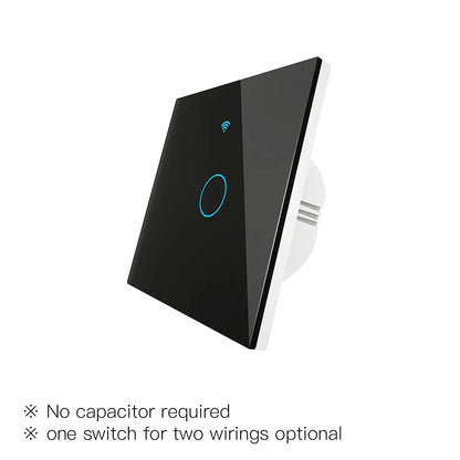 Moes ZigBee Wall Touch Smart Light Switch With Neutral/No Neutral No Capacitor Smart Life Works with Alexa Google Home