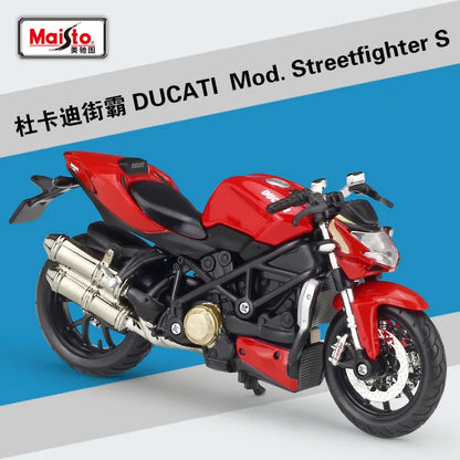 Maisto Ducati Super Naked V4 S 1:18 Scale Alloy Motorcycle Diecast Model Collectible Grade Gift Toy
