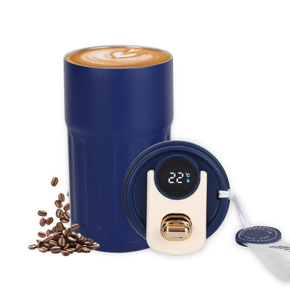 Stainless Steel Vacuum Insulated Travel Coffee Mug LED Temperature Display Insulated Mug with Lid 420ml