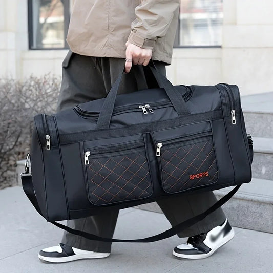 Large Capacity Travel Duffel Bag, Casual Style, Multiple Compartments & Pockets, Perfect for Short Trips, Sports Travel Bag