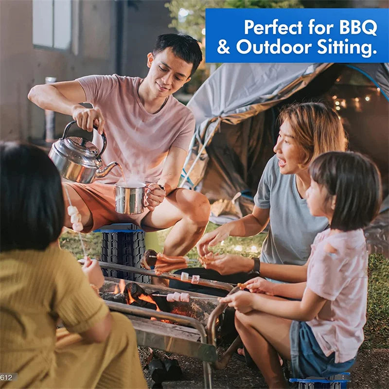 thickening Portable Folding Telescopic Stool Lightweight Plastic Subway Queuing Chair and Outdoor Camping Fishing with Carry Bag