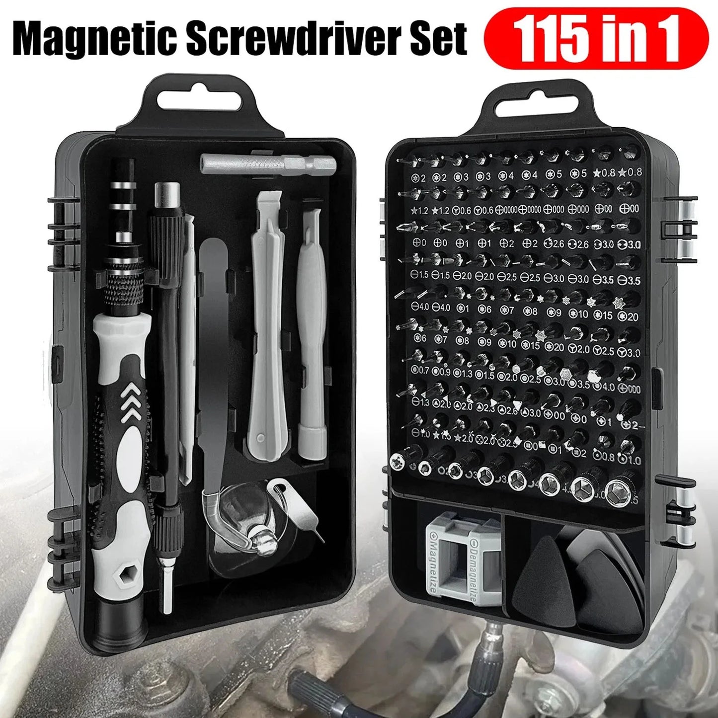 Magnetic Precision Screwdriver Set 115 In 1 Electronics Repair Tools Professional Nut Driver for Laptop Phone PC Maintenance