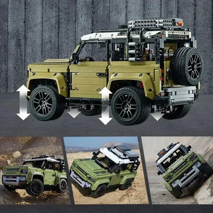 2573PCS Technical Land Off-road Defender Classic Car Building Blocks 42110 Set Model MOC Vehicle Toys Bricks for Boys Adult Gift