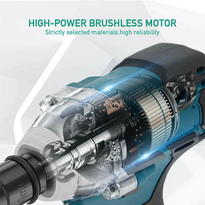 520NM Brushless Electric Impact Wrench Cordless Wrench Screwdriver PowerTool For Makita 18V Battery Pin