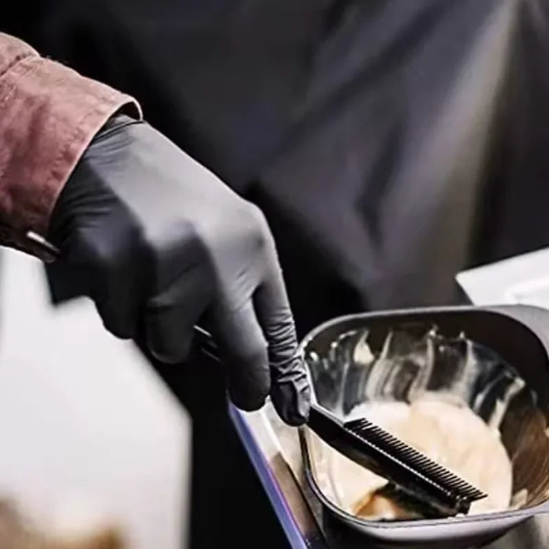 30/50/100/200PCS Black Nitrile Gloves Disposable Protection  Composite Household Cleaning Catering Baking Waterproof Gloves