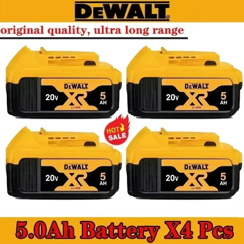 100% Original DeWalt 20V/60V 2.0Ah-9.0Ah MAX Battery Power Tool Replacement For DCB184 DCB181 DCB182 DCB200 Battery.