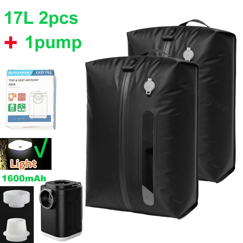 Vacuum Bag with window pump （Double click to start）Travel Luggage Reusable Space Saver Waterproof Compression Bags for Suitcase