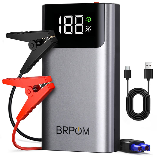 3-in-1 Portable Car Jump Starter 4000A Car Battery Booster Power Bank LED Lighting Small Battery Starter Device for 12V Car