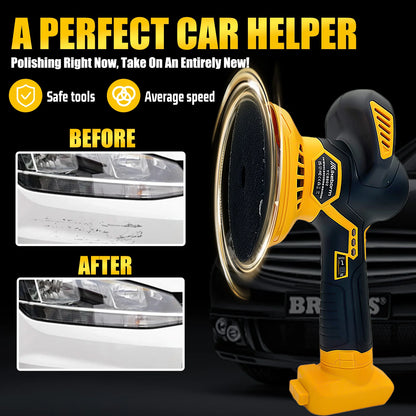 Cordless Car Polisher for Dewalt 20V Battery 6 Variable Speed 5000RPM Car Buffer Polisher for Car Detailing Waxing (No Battery)