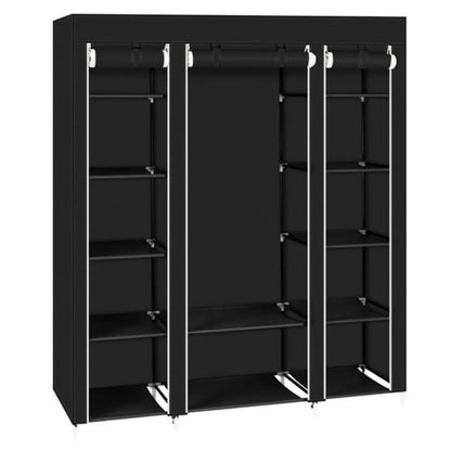 69" Portable Clothes Closet Wardrobe Storage Organizer with Non-Woven Fabric Quick and Easy to Assemble Extra Strong and Durable