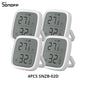 1-4PCS SONOFF SNZB-02D Zigbee LCD Digital Thermometer Smart Temperature Humidity Sensor APP Monitoring Work with Alexa Google