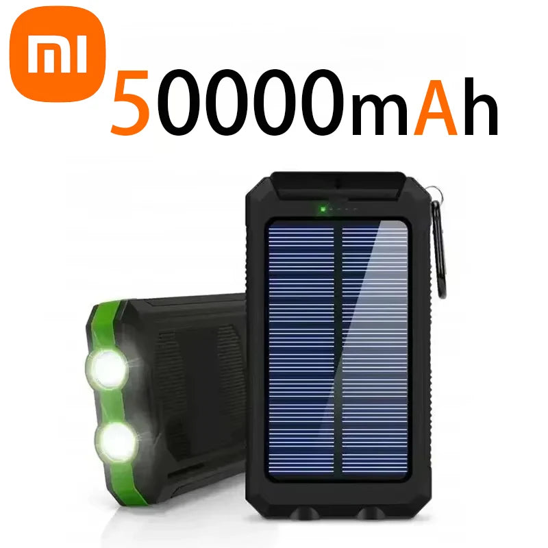 Xiaomi 200000mAh Power Bank Fast Charging Outdoor Large Capacity External Battery Solar PowerBank Flashlight For iPhone Samsung