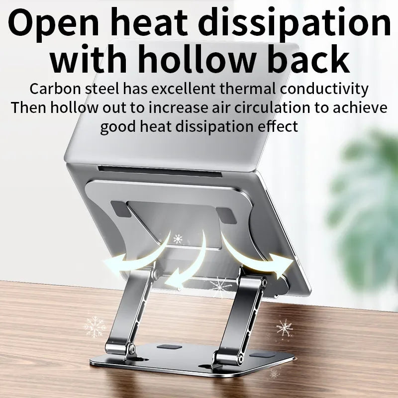 Phone Tablet Stand Adjustable Aluminum Alloy Laptop Tablet up to 17' Laptop Portable Folding Stand Cooling Stand Support