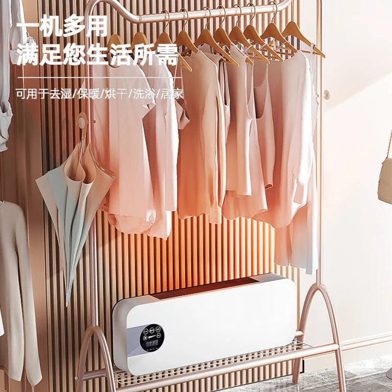 Dual-purpose Mobile Small Air Conditioner, Wall-mounted Heater, Household Bathroom Electric Heater 1500W 2 Gears Air Conditioner