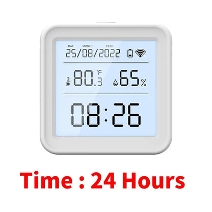 Tuya New WiFi Temperature Humidity Sensor Smart Life Backlight Hygrometer Thermometer Sensor Support Alexa Google Home Assistant
