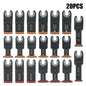 Japanese Tooth Carbide Oscillating Saw Blade Kit 10-39Pcs Arc Edge Oscillating Multitool Blades Precise Cut for Wood PVC Iron