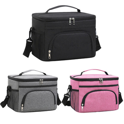 Thermal Insulated Lunch Bag with Adjustable Strap Food Storage Lunch Box Insulated Lunch Box Bag for Women Men Office Work