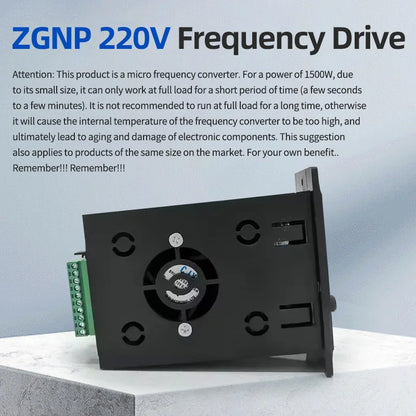 ZGNP 220V Frequency Drive - 0.75KW, 1.5KW, 2.2KW, Single-Phase Input, Three-Phase Output