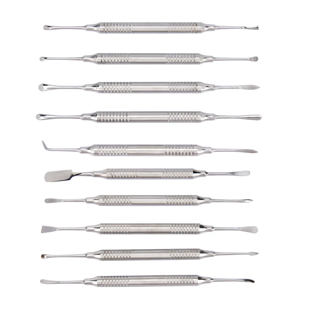 10pcs Dental Periosteal Separator Periodontal Membrane Stripper Periotome Surgical Implant Tools Scaler set Dentist Instruments