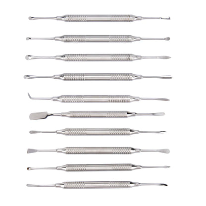 10pcs Dental Periosteal Separator Periodontal Membrane Stripper Periotome Surgical Implant Tools Scaler set Dentist Instruments