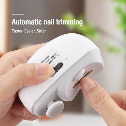 Electric Nail Clipper 2-in-1 Manicure Polishing Machine for Adult And Baby Fingernails - Automatic Trimmer And Cutter Grinder