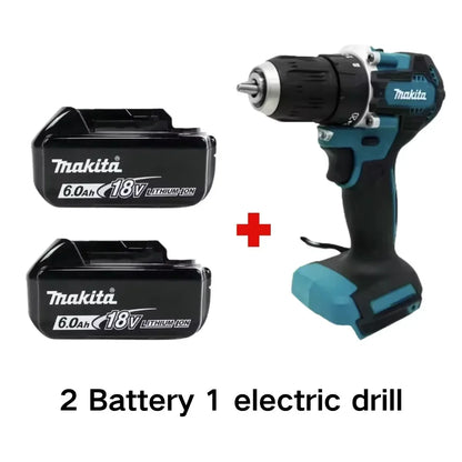 Makita 100%Original DDF487 Cordless Driver Drill 18V Brushless Electric Impact Screwdriver Rechargeable Power Tool