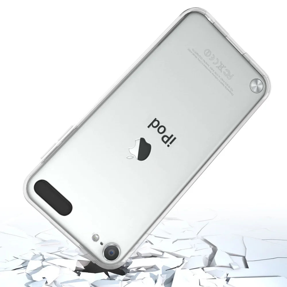Transparent Case for IPod Touch 5 / Touch 6 / Touch 7 Hybrid Shockproof Cover Soft TPU Frame with Clear Hard Acrylic Shell Capa
