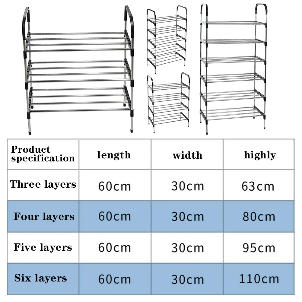 【Lifeideas】3/4/5 Tiers Shoe Rack Organizer Stackable Space Saving Shoe Shelf