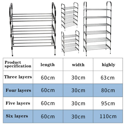 【Lifeideas】3/4/5 Tiers Shoe Rack Organizer Stackable Space Saving Shoe Shelf