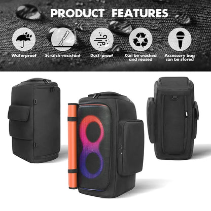 Speaker Dust Cover For JBL PARTYBOX 110/Club 120 Bluetooth Speakers Dust Case Waterproof Double-Sided Storage Bag Zipper Closure