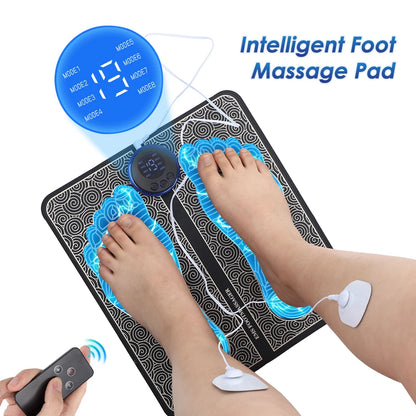 Smart Foot Massager Pad Muscle Relax Feet Acupoints Massage Electric Muscle Stimulation Improve Blood Circulation Health Care