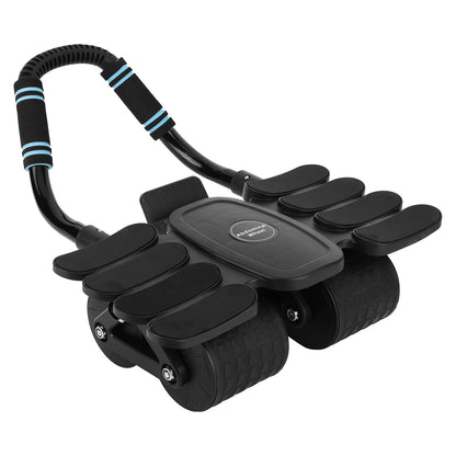 Abdominal Workout Roller with 8 Elbow Support Abdominal Fitness Wheel Automatic Rebound for Exercising Shoulder Arm Leg Muscles