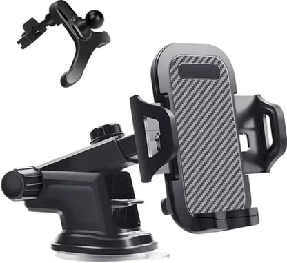 3-in-1 Universal Car Phone Mount Holder Cradle, Dashboard Windshield Air Vent Suction Cup Holder for iPhone and Android Smartpho