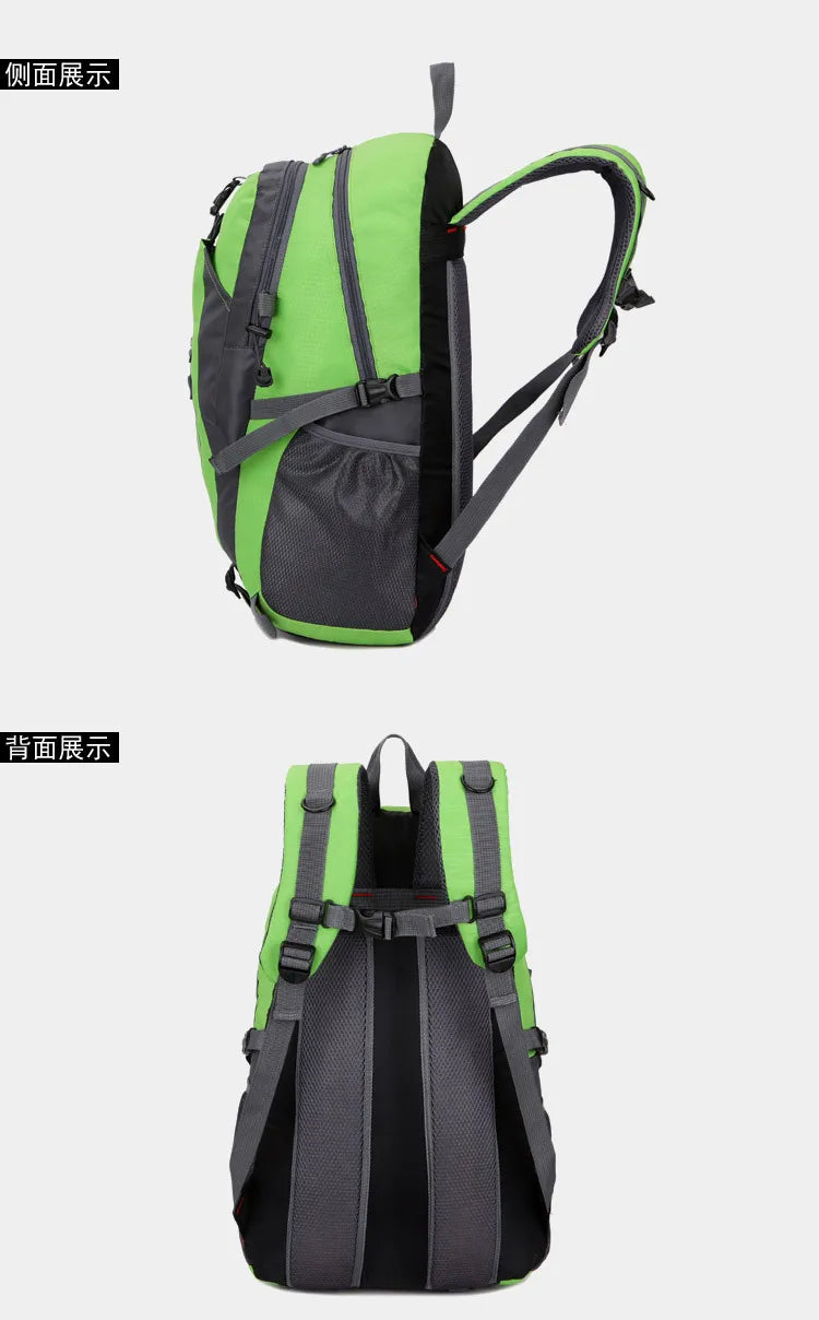 High-quality Nylon Waterproof Travel Backpack Men and Women Mountaineering Travel Bag Hiking Backpack Outdoor Sports Schoolbag
