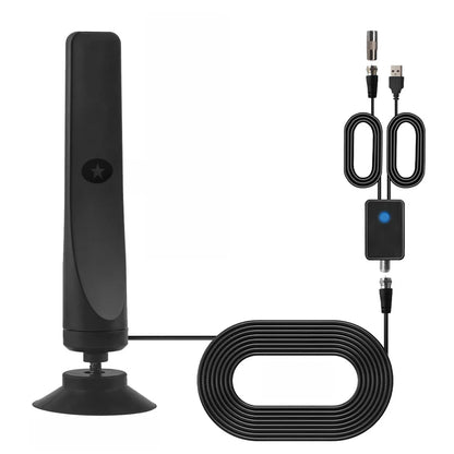 HD Digital TV Antenna Indoor Amplified DAB High Gain 50 Miles With Amplifier Booster VHF/UHF Quick Response Outdoor Aerial Set