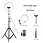 26cm 10inch Led Selfie Ring Light Round Ring Lamp with Phone Holder Photography Fill Lighting with Tripod for Youtube Live Video