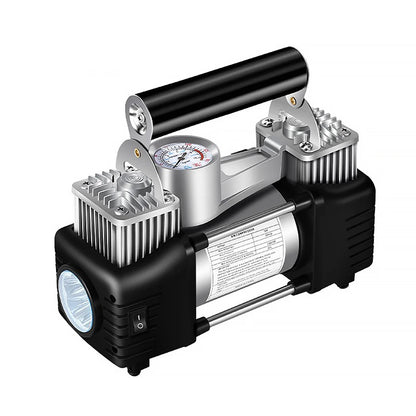 12V Portable Dual Cylinder Air Pump 150PSI Electric Car Tyre Inflator Automotive Inflation Pump Portable Dual Purpose Air Pump