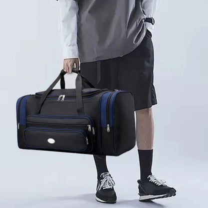 Travel Duffle Bag for Men Women with Shoe Compartment Weekender Bag Adjustable Strap Gym Bag Tote Bag for Sports Bussiness Trip