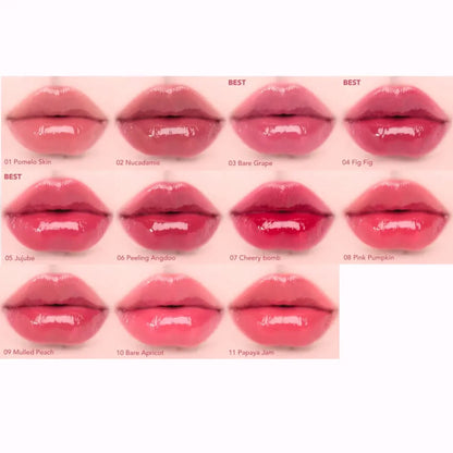 rom&nd THE JUICY LASTING TINT-11 Shades,Lightweight Hydrating,Mirror Shine Finish,Special Edition,Sparkle,K-Beauty,Korean Makeup