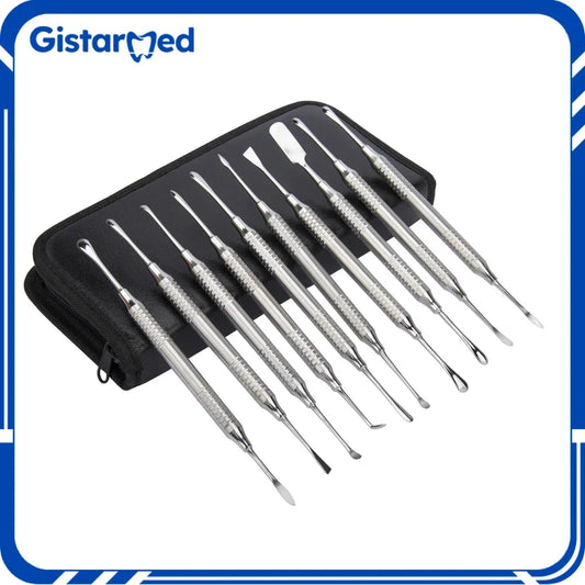 10pcs Dental Periosteal Separator Periodontal Membrane Stripper Periotome Surgical Implant Tools Scaler set Dentist Instruments