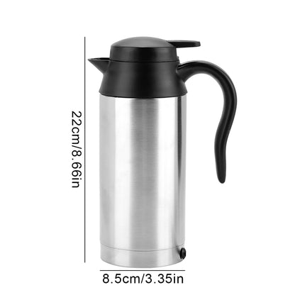 Portable 750ml 24V Travel Car Truck Kettle Water Heater Bottle for Tea Coffee Drinking Coffee Milk Tea