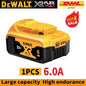 DeWALT 100% Original Battery 20V/60V 6Ah 9Ah MAX FlexVolt for DCB606 DCB205 DCB206 DCB209 DCB182 Power Tool with Charger